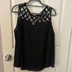 Torrid sz 2 black lattice tank top